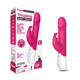 Rabbit Essentials Rechargeable Thrusting Rabbit Vibrator in Hot Pink with Enlarged G-Spot Tip and USB Charging Default Title VIBRATORS-RABBIT-MULTI